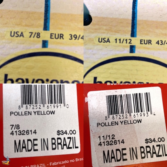 NEW Havaianas Flip Flops Sandals Flip-Flops Thong - Picture 8 of 8